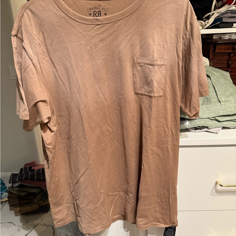 Ralph Lauren RRL Men's Brown Short Sleeve Tee xl new w tags